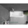 Mexen Next pare-douche pour baignoire 1 volet 70 x 150 cm, transparent, blanc - 895-070-000-00-00-20