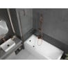 Mexen Next paravent de baignoire 1-volet 70 x 150 cm, transparent, or rose - 895-070-000-00-00-60
