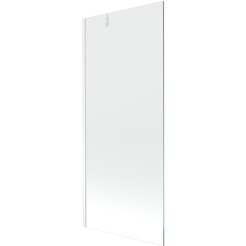 Mexen Next écran de baignoire à 1 ailette 80 x 150 cm, transparent, Blanc - 895-080-000-00-00-20