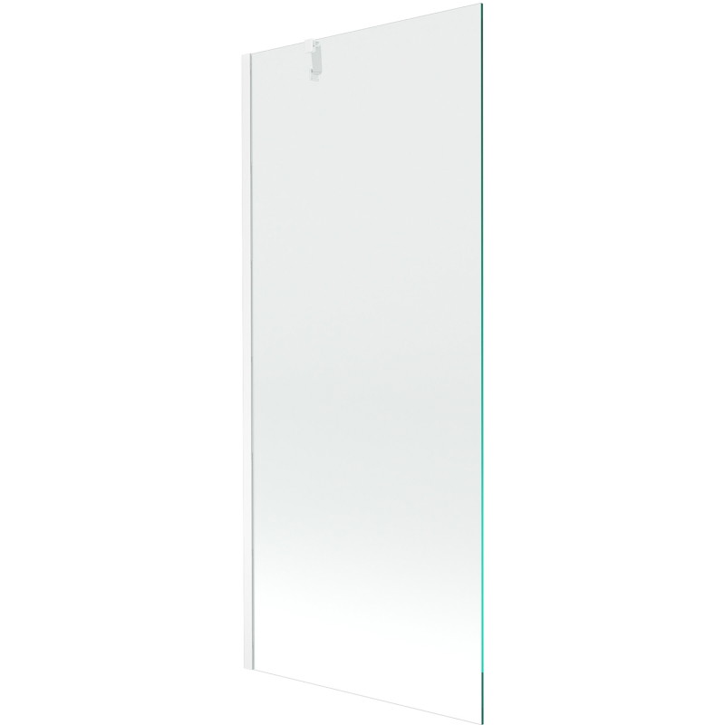 Mexen Next paroi de baignoire à 1 volet 80 x 150 cm, transparent, blanc - 895-080-000-00-00-20