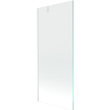 Mexen Next paroi de baignoire à 1 volet 80 x 150 cm, transparent, blanc - 895-080-000-00-00-20