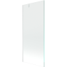 Mexen Next écran de baignoire à 1 ailette 80 x 150 cm, transparent, Blanc - 895-080-000-00-00-20