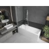 Mexen Next paroi de douche 1-volet 80 x 150 cm, transparent, blanc - 895-080-000-00-00-20