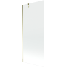 Mexen Next paroi de baignoire 1 volet 80 x 150 cm, transparent, doré - 895-080-000-00-00-50