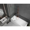 Mexen Next pare-douche 1-volet 80 x 150 cm, transparent, or rose - 895-080-000-00-00-60