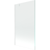 Mexen Next écran de baignoire à 1 ailette 90 x 150 cm, transparent, Blanc - 895-090-000-00-00-20