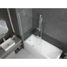 Mexen Next Écran de baignoire 1-volet 90 x 150 cm, transparent, blanc - 895-090-000-00-00-20