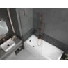 Mexen Next paroi de baignoire 1-volet 90 x 150 cm, transparent, or rose - 895-090-000-00-00-60
