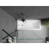 Mexen Next pare-douche à une aile 90 x 150 cm, transparent, noir - 895-090-000-00-00-70