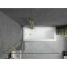 Mexen Next pare-douche à une porte 100 x 150 cm, transparent, doré - 895-100-000-00-00-50