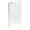 Pare-douche baignoire Mexen Next 1 volet 100 x 150 cm, transparent, or rose - 895-100-000-00-00-60