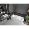 Pare-douche baignoire Mexen Next 1 volet 100 x 150 cm, transparent, or rose - 895-100-000-00-00-60