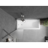 Mexen Next paroi de baignoire 1 volet 50 x 150 cm, dépoli, chrome - 895-050-000-00-30-01