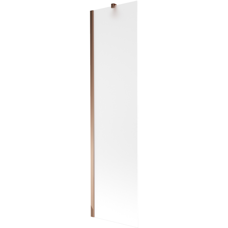 Mexen Next paroi de baignoire à 1 vantail 50 x 150 cm, givré, or rose - 895-050-000-00-30-60