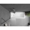 Mexen Next pare-douche 1-volet 60 x 150 cm, givré, chrome - 895-060-000-00-30-01