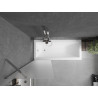 Mexen Next paroi de baignoire 1 panneau 60 x 150 cm, givrée, chrome - 895-060-000-00-30-01