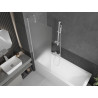 Mexen Next paroi de baignoire à 1 vantail 70 x 150 cm, givre, blanc - 895-070-000-00-30-20