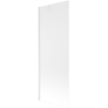 Mexen Next paroi de baignoire à 1 volet 70 x 150 cm, dépoli, blanc - 895-070-000-00-30-20