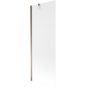 Mexen Next paroi de baignoire 1 vantail 70 x 150 cm, dépoli, or rose - 895-070-000-00-30-60