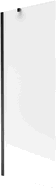 Mexen Next pare-douche extensible 70 x 150 cm, dépoli, noir - 895-070-000-00-30-70