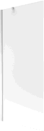 Mexen Next pare-douche de baignoire 1-volet 80 x 150 cm, givré, chrome - 895-080-000-00-30-01