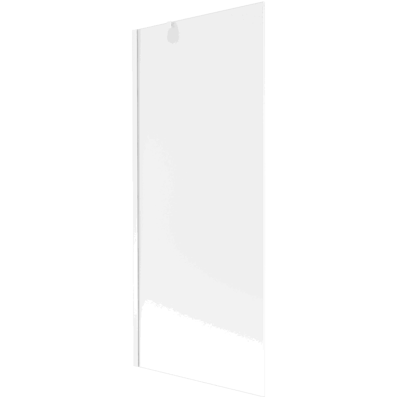 Mexen Next paroi de bain 1-volet 80 x 150 cm, givré, blanc - 895-080-000-00-30-20