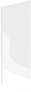 Mexen Next paroi de bain 1-volet 80 x 150 cm, givré, blanc - 895-080-000-00-30-20