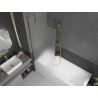Mexen Next pare-douche 1 volet 80 x 150 cm, givré, doré - 895-080-000-00-30-50