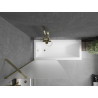 Mexen Next pare-douche 1 volet 80 x 150 cm, givré, doré - 895-080-000-00-30-50