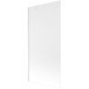Paroi de bain Mexen Next à 1 volet 90 x 150 cm, dépoli, blanc - 895-090-000-00-30-20