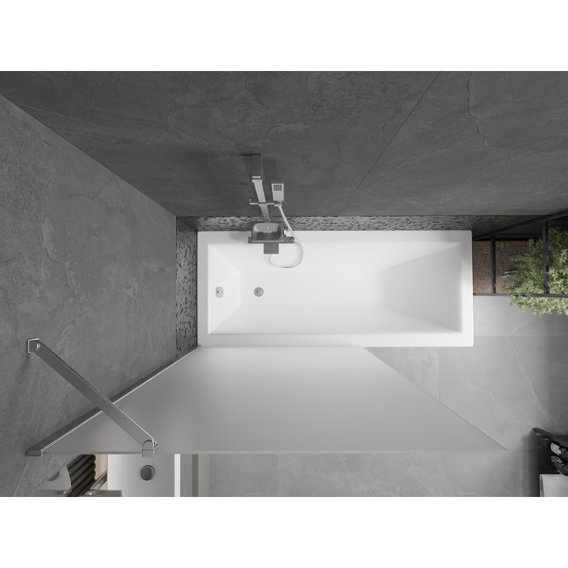 Mexen Next pare-douche à 1 panneau 100 x 150 cm, givré, chrome - 895-100-000-00-30-01