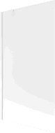 Paroi de bain Mexen Next 1 volet 100 x 150 cm, givré, blanc - 895-100-000-00-30-20