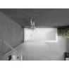 Paroi de bain Mexen Next 1 volet 100 x 150 cm, givré, blanc - 895-100-000-00-30-20