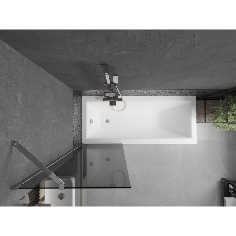 Mexen Next pare-douche de baignoire à 1 volet 60 x 150 cm, graphite, chrome - 895-060-000-00-40-01
