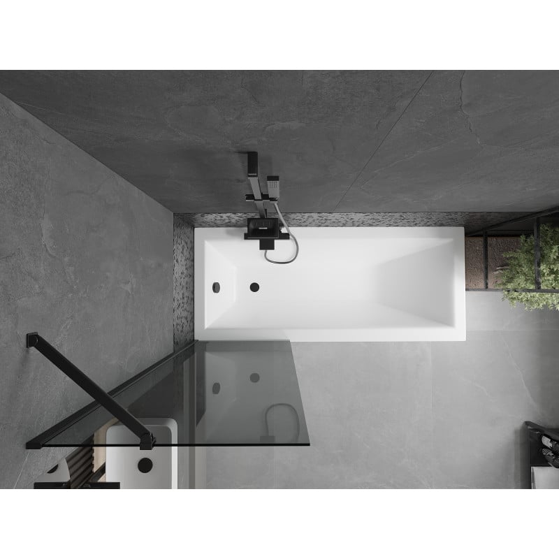 Mexen Next paroi de baignoire 1 volet 60 x 150 cm, graphite, noir - 895-060-000-00-40-70