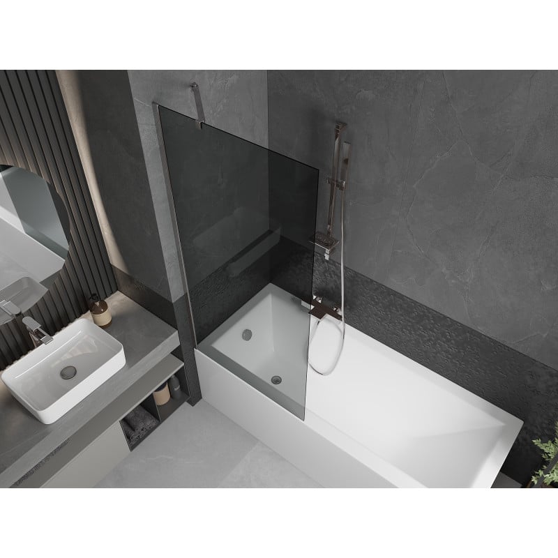 Mexen Next paroi de douche à 1 vantail 80 x 150 cm, graphite, chrome - 895-080-000-00-40-01