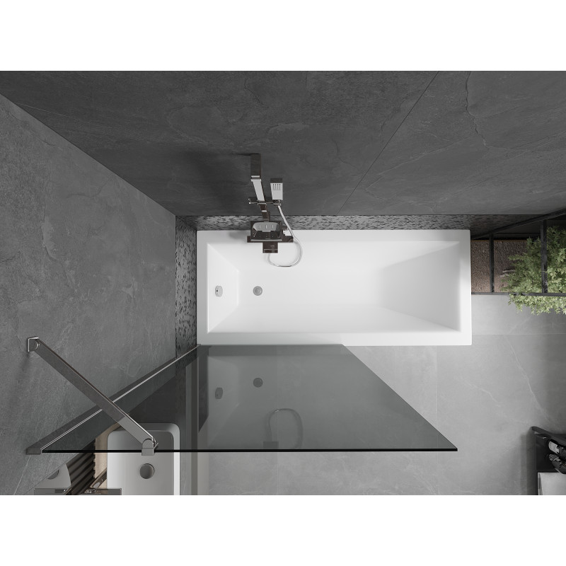 Mexen Next pare-douche à 1 panneau 90 x 150 cm, graphite, chrome - 895-090-000-00-40-01