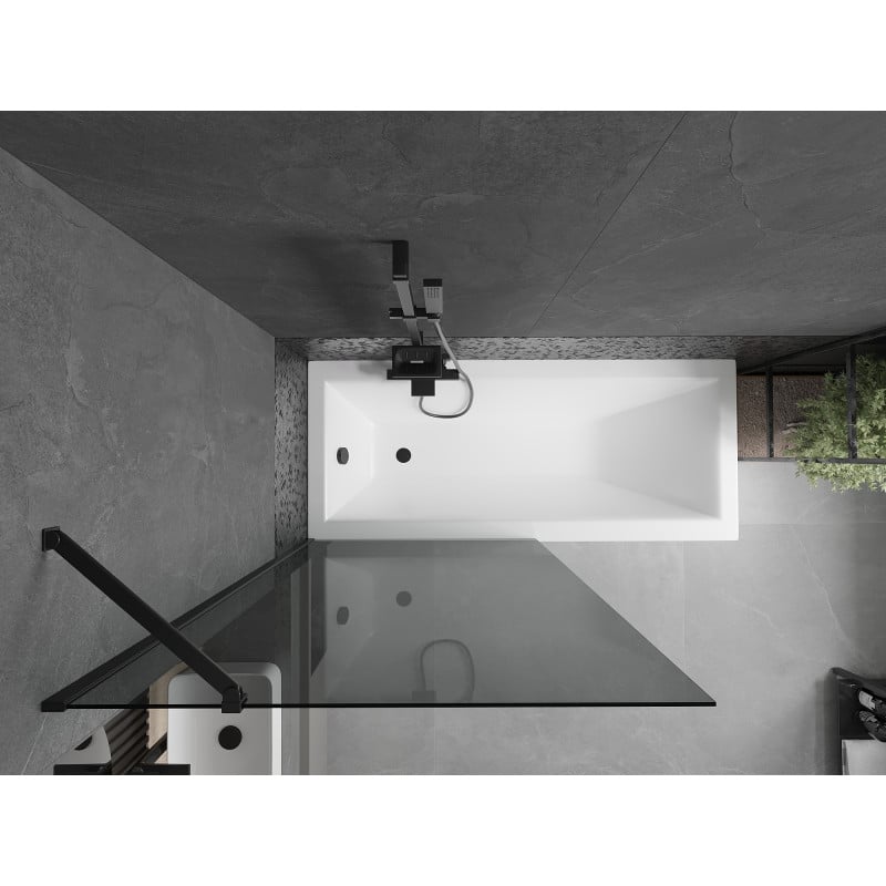 Mexen Next paroi de douche à 1 panneau 90 x 150 cm, graphite, noir - 895-090-000-00-40-70
