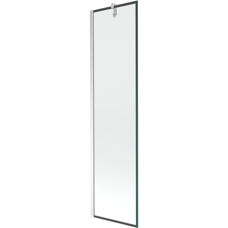 Mexen Next paroi de baignoire 1 volet 50 x 150 cm, cadre noir, chrome - 895-050-000-00-70-01