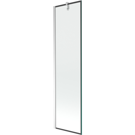 Mexen Next paroi de baignoire 1 volet 50 x 150 cm, cadre noir, chrome - 895-050-000-00-70-01