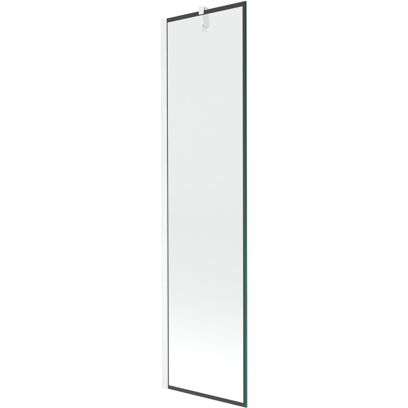 Mexen Next paroi de douche à 1 volet 50 x 150 cm, cadre noir, blanc - 895-050-000-00-70-20