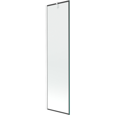 Mexen Next paroi de douche à 1 volet 50 x 150 cm, cadre noir, blanc - 895-050-000-00-70-20