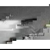 Mexen Next écran de baignoire à 1 ailette 50 x 150 cm, Design noir, Blanc - 895-050-000-00-70-20