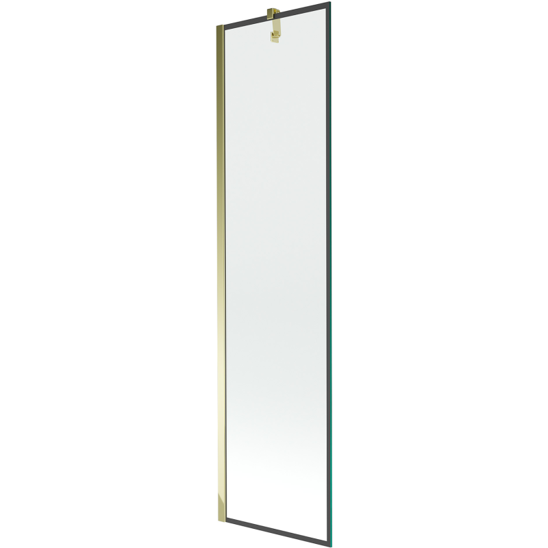 Mexen Next paroi de douche 1-volet 50 x 150 cm, cadre noir, or - 895-050-000-00-70-50