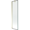 Mexen Next paroi de douche 1-volet 50 x 150 cm, cadre noir, or - 895-050-000-00-70-50