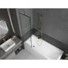 Paroi de baignoire 1-volet Mexen Next 50 x 150 cm, cadre noir, doré - 895-050-000-00-70-50