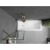 Mexen Next paroi de douche 1-volet 50 x 150 cm, cadre noir, or - 895-050-000-00-70-50