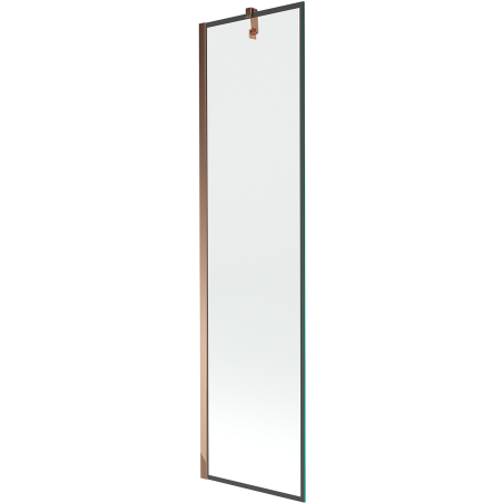 Mexen Next paroi de douche à 1 volet 50 x 150 cm, cadre noir, or rose - 895-050-000-00-70-60