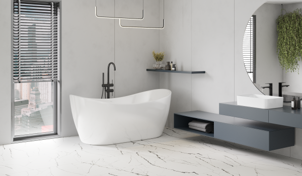 Baignoire autoportante au style moderne