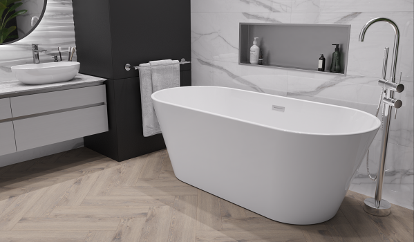 Baignoire autoportante au style moderne
